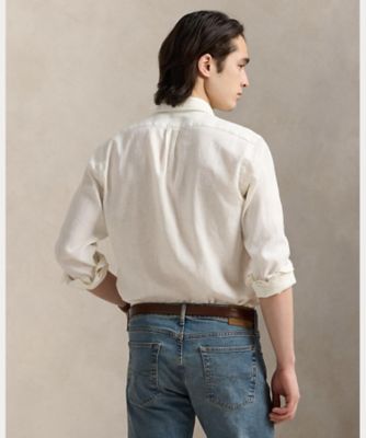 クラシック　フィット　リネンコットン　シャツ　ＭＮＰＯＷＯＶ１６８２４１３６