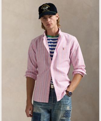 POLO RALPH LAUREN (Men)/ポロ ラルフ ローレン クラシック　フィット　ストライプド　オックスフォード　シャツ　ＭＮＰＯＷＯＶ１６８２４２４８