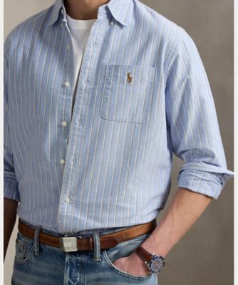 クラシック フィット ストライプド オックスフォード シャツ