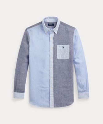 ＜POLO RALPH LAUREN (Men)＞クラシック　フィット　リネン　ファン　シャツ　ＭＮＰＯＷＯＶ１６８２４４４７