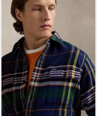 クラシック チェック ブラッシュド フランネル ワークシャツ