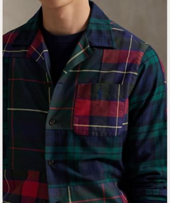 クラシック フィット パッチワーク オックスフォード キャンプ シャツ