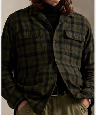 クラシック フィット チェック フランネル キャンプ シャツ