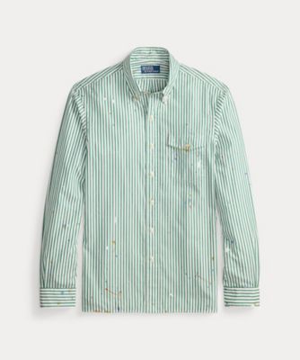 ＜POLO RALPH LAUREN (Men)＞クラシック　フィット　ペイントスプラッター　ストライプド　シャツ　ＭＮＰＯＷＯＶ１６８２４８２９