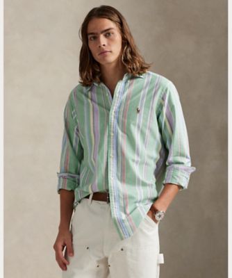 クラシック フィット ストライプド オックスフォード シャツ