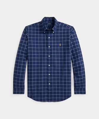 クラシック フィット チェック ブラッシュド オックスフォード シャツ