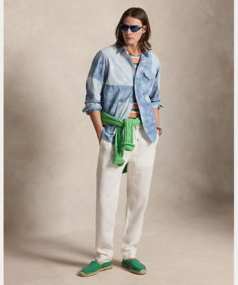 クラシック フィット パッチワーク シャンブレー シャツ