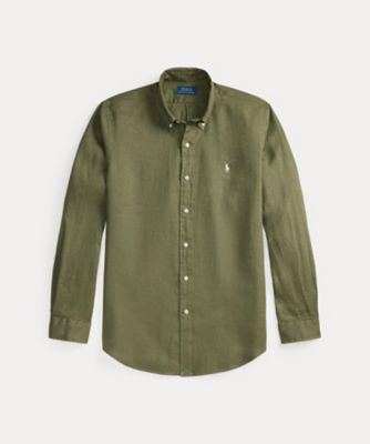 ＜POLO RALPH LAUREN (Men)＞クラシック　フィット　リネン　シャツ　ＭＮＰＯＷＯＶ１６８２５０２８