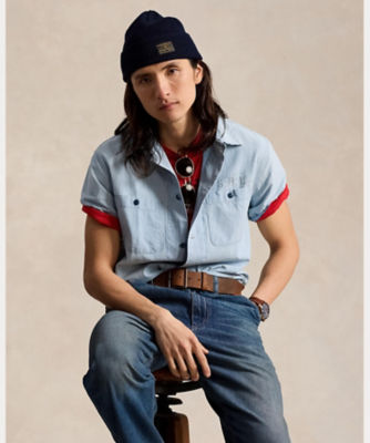 クラシック フィット インディゴ シャンブレー キャンプ シャツ ＭＮＰＯＷＯＶ１Ｎ８２０７６４ | POLO RALPH LAUREN  (Men)/ポロ ラルフ ローレン | 三越伊勢丹オンラインストア・通販【公式】