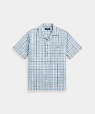 ＜POLO RALPH LAUREN (Men)＞クラシック　フィット　チェック　リネンブレンド　キャンプ　シャツ　ＭＮＰＯＷＯＶ１Ｎ８２０８１９