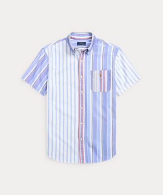 クラシック フィット ストライプド オックスフォード ファン シャツ ＭＮＰＯＷＯＶ１Ｎ８２０８２５ | POLO RALPH LAUREN  (Men)/ポロ ラルフ ローレン | 三越伊勢丹オンラインストア・通販【公式】