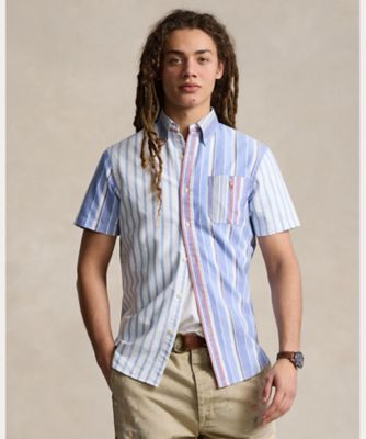 クラシック フィット ストライプド オックスフォード ファン シャツ ＭＮＰＯＷＯＶ１Ｎ８２０８２５ | POLO RALPH LAUREN  (Men)/ポロ ラルフ ローレン | 三越伊勢丹オンラインストア・通販【公式】