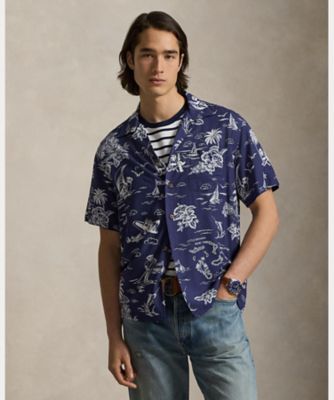 クラシック フィット Polo ベア キャンプ シャツ