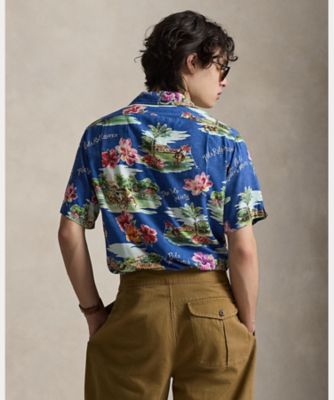 クラシック フィット トロピカル キャンプ シャツ
