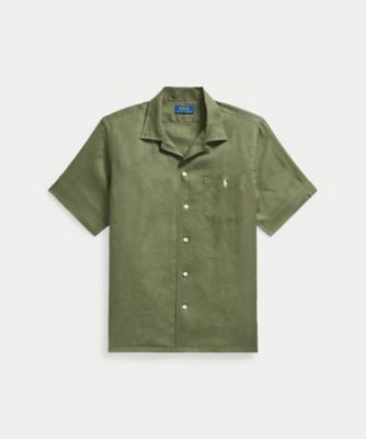 ＜POLO RALPH LAUREN (Men)＞クラシック　フィット　リネン　キャンプ　シャツ　ＭＮＰＯＷＯＶ１Ｎ８２１０２０