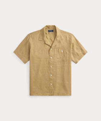 ＜POLO RALPH LAUREN (Men)＞クラシック　フィット　リネン　キャンプ　シャツ　ＭＮＰＯＷＯＶ１Ｎ８２１０２１