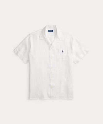 ＜POLO RALPH LAUREN (Men)＞クラシック　フィット　リネン　キャンプ　シャツ　ＭＮＰＯＷＯＶ１Ｎ８２１０２５
