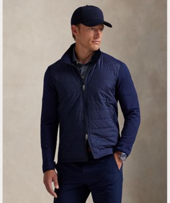 RLX GOLF ストレッチ フリース モックネック ジャケット RLX）ハイブリッド モックネック ジャケット | POLO GOLF