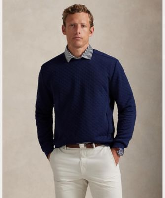 RLX）キルテッド ダブルニット クルーネック スウェットシャツ