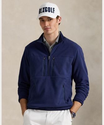 美品 現行タグ RLX ラルフローレン ゴルフ ハーフジップ テックシャツ M RLX RALPH LAUREN (アールエルエックスラルフローレン) ハーフジップ