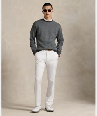 【美品】RLX GOLFクラシックフィット キルティング ダブルニット ブルーM RALPH LAUREN｜(RLX)クラシック フィット ベア ダブルニット