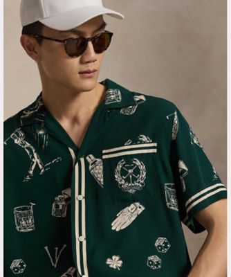 クラシック フィット ゴルフプリント キャンプ シャツ | POLO GOLF
