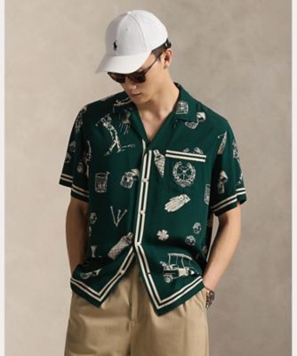 クラシック フィット ゴルフプリント キャンプ シャツ | POLO GOLF