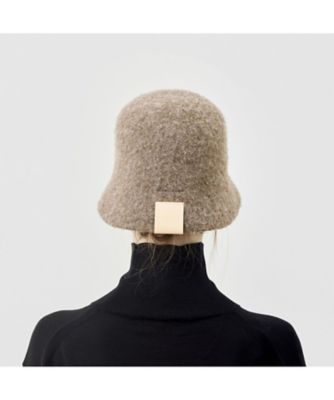 ˚✧₊⁎新品未使用⁺˳✧༚mature ha. bell hat bell hat － black merino MRW－BM13