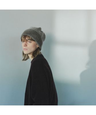 PLEATS KNIT CAP TWO―TONE ― YAK MRW