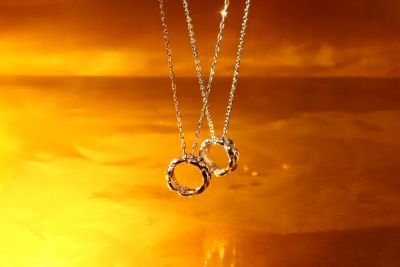 クロッシング　ネックレス　Ｓ　／Ｋ１０　ピンクゴールド