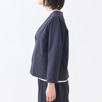 ノーカラーサマージャケット