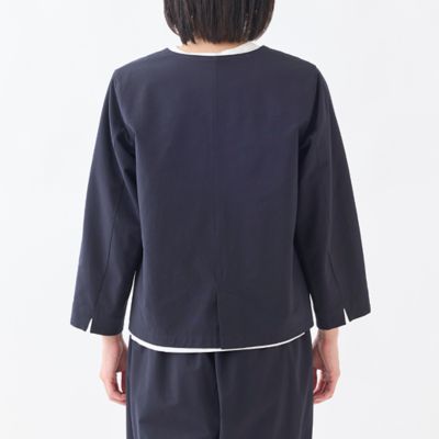 ノーカラーサマージャケット