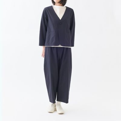 ノーカラーサマージャケット