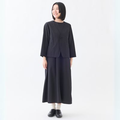 ノーカラーサマージャケット