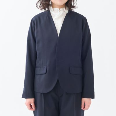 ギャルリーヴィー ウールジャケット ウォッシャブルウールジャージー ノッチドラペルジャケット