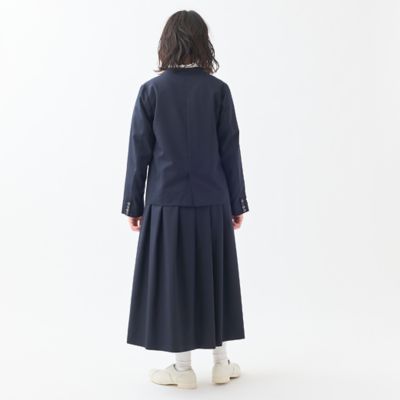 グランママドーター　濃紺　ウールギャバタックワンピース美品 ウールギャバタックワンピース | GRANDMA MAMA DAUGHTER (Women