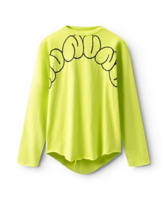 nununu (Baby & Kids)/ヌヌヌ 長袖Tシャツ BUBBLY ROUNDED SHIRT NU4312B HOT LIME トップス【三越伊勢丹/公式】