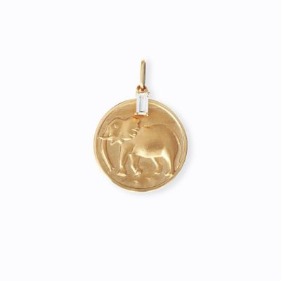 ＜三越伊勢丹/公式＞ YON/ヨン Nature Coin African Elephant yellow gold チャーム・ペンダント【三越伊勢丹/公式】