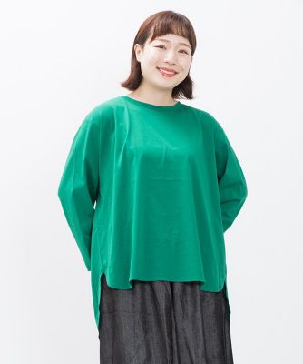 ＜AS KNOW AS olaca (Women/大きいサイズ)＞ひそかにタックロンＴ