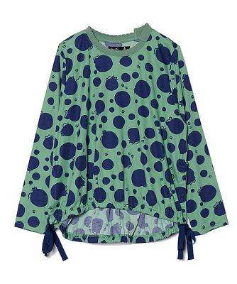 【送料無料】AS KNOW AS olaca (Women/大きいサイズ)/アズ ノゥ アズ オオラカ ニャンドットPO GR×BLネコ トップス【三越伊勢丹/公式】