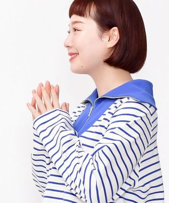 ネコルン刺繍ハーフｚｉｐ
