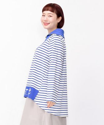 ネコルン刺繍ハーフｚｉｐ