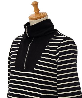 ネコルン刺繍ハーフｚｉｐ