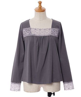 99.9様【新品】アズノゥアズ　オオラカ　スーパーレースミックスチュニック AS KNOW AS olaca|アズ ノゥ アズ オオラカの大きいサイズ
