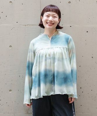 ＜AS KNOW AS olaca (Women/大きいサイズ)＞モヤっとメッシュＰＯ　Ｏ２１２８５