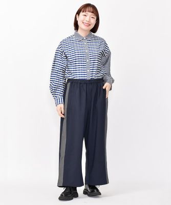 AS KNOW AS olaca (Women/大きいサイズ)/アズ ノゥ アズ オオラカ ワイドラインスラリとPT