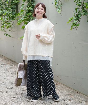 アズノウアズオオラカ　ドット柄パンツ おドットこドットPT OD1570 | AS KNOW AS olaca (Women