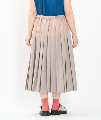 AS KNOW AS Olaca プリーツスカート CHKに浮かぶロボSK | AS KNOW AS オンラインショップ