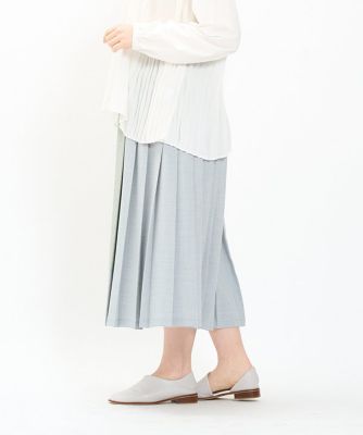 AS KNOW AS Olaca プリーツスカート CHKに浮かぶロボSK | AS KNOW AS オンラインショップ