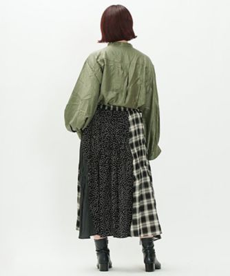 良質  ドットッチェッMIXSK olaca AS KNOW AS | OE1433 トップス